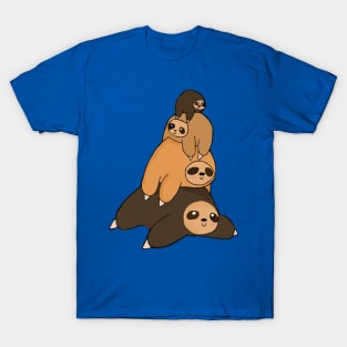 sloth stack pullover T-Shirt